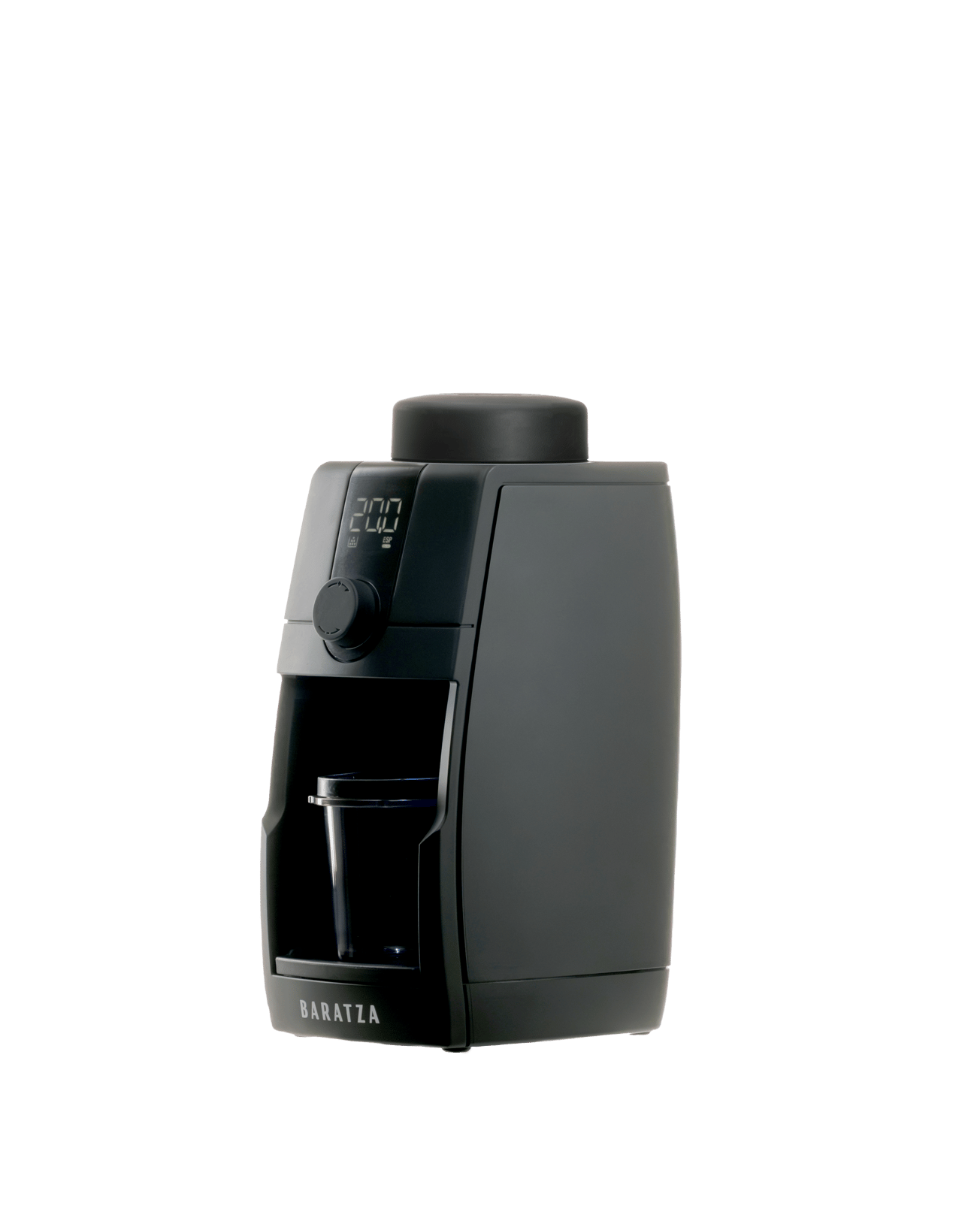 Baratza official image of the Encore ESP Pro fitted with its single-dose hopper