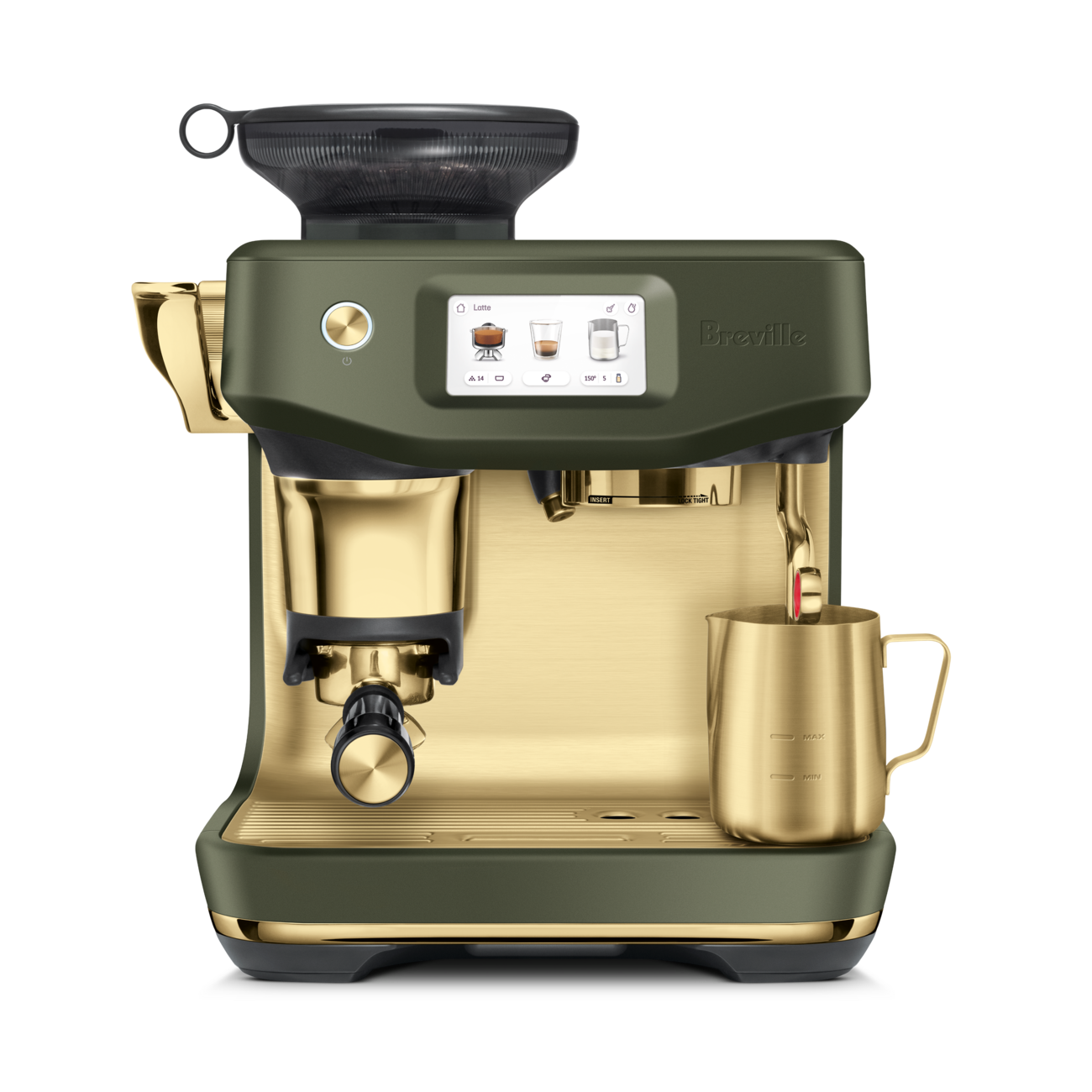 Breville Barista Touch™ Impress - Olive Tapenade Brass