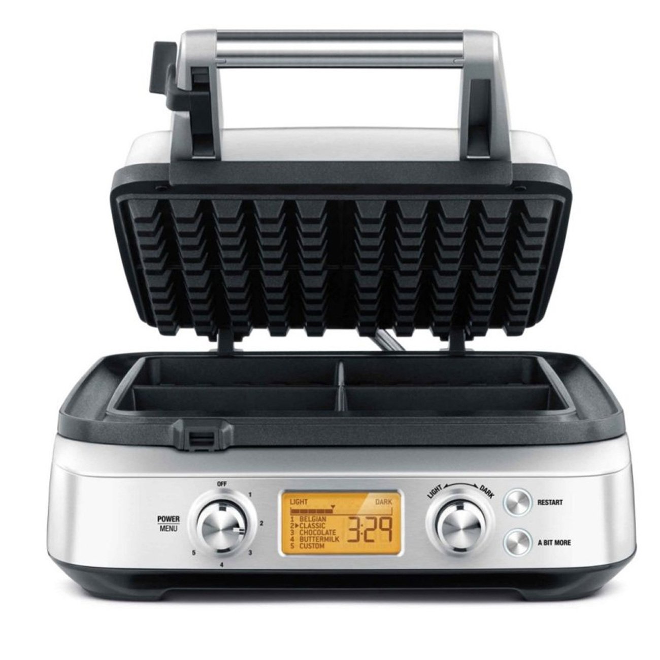 The Smart Waffle™ Pro 4 Slice - Brushed Stainless Steel