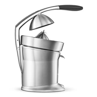 the Citrus Press™ Pro Sapmachines in Zilver fruitdeksel