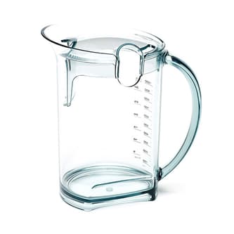Juice jug showing capacity measurements.