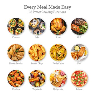 12 preset cooking favourites