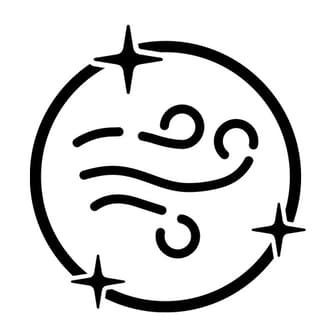 Clean air icon depiction