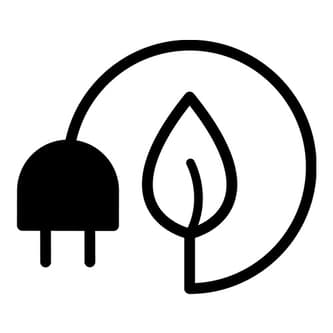 Energy and leaf icon