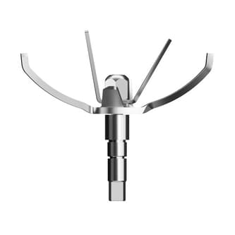 Close up of rotating blades.