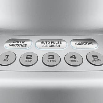 Close up of the 3 mentioned buttons along with with mix, chop, blend, puree and liquify settings.