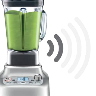 the Super Q™ Standmixer in Gebürsteter Edelstahl geräuschreduzierung