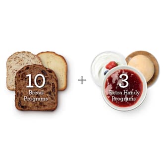 10 bread programs and 3 extra-handy programs