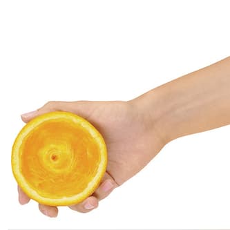 A well juiced orange.