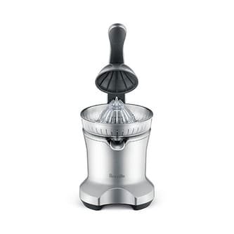 A front view of the Citrus Press with the arm up.