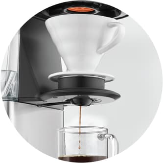 Adapter installed above the coffee mug.