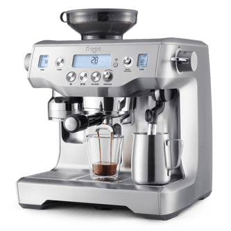 the Oracle Espresso Machine angle shot.