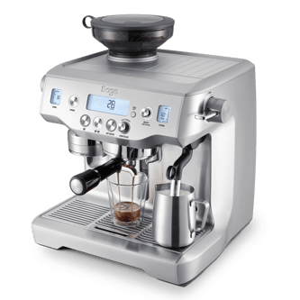 the Oracle Espresso Machine angle shot.