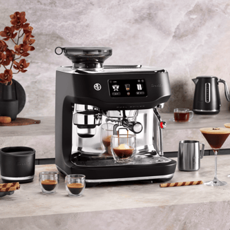 the Oracle™ Dual Boiler in Black Truffle