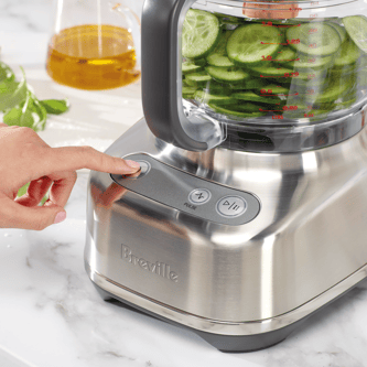 Sliced cucumber in the paradice 9 bowl