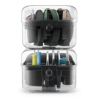 Chef's armoury storage container with all attachments and cleaning utensils inside