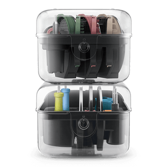 Chef's armoury storage container with all attachments and cleaning utensils inside