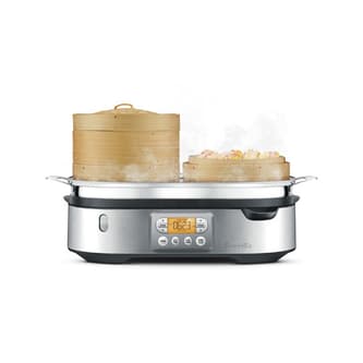 Dumplings being cooked on the Steam Zone.