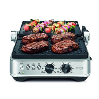 the BBQ & Press™ Grill Gebürstetes Edelstahlgrau