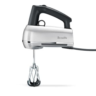 Side view of the Handy Mix Scrapper with an ergonomic handle for comfort.