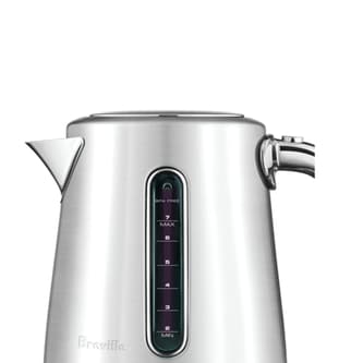 Side view of kettle indicating water level.