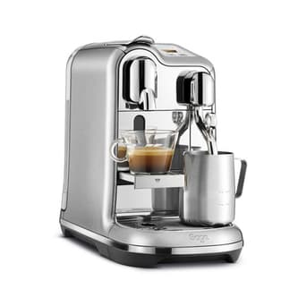 the Creatista™ Pro gebürsteter Edelstahl 2 CAPPUCCINOS IN 75 SEKUNDEN