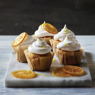 Cup cakes on a marble top
