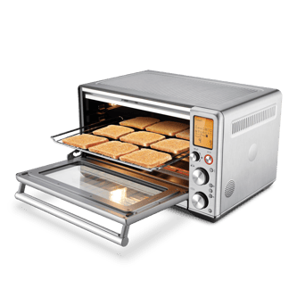Slices of toast inside the Smart Oven Air Fryer XL