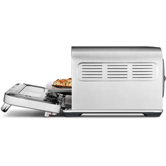 Side view of the Smart Oven® with pizza