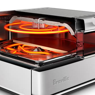 Close view of the filament inside the oven