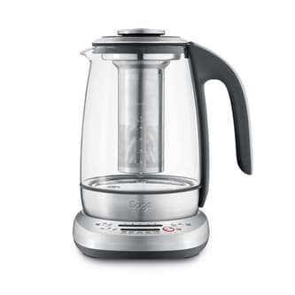 the Sage Smart Tea Infuser® Kettle & Tea in Brushed Stainless Steel with Glass Kettle hot water boiler