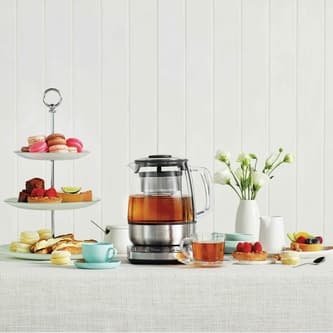 the Tea Maker™ Kettles & Tea in Brushed Stainless Steel