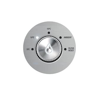 Dial showing different temperature settings