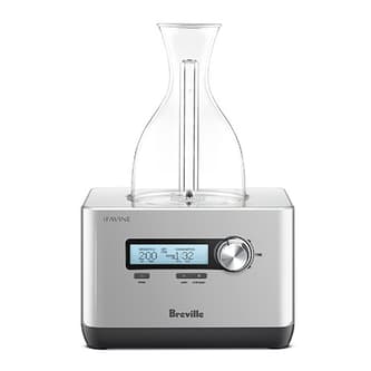 Person operating the Sommelier decanter.