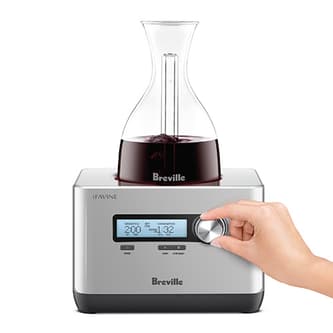 Person operating the Sommelier decanter.