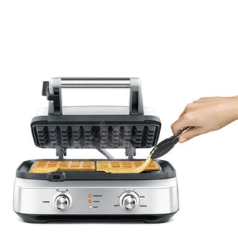 Front view of nonstick cooking plates.