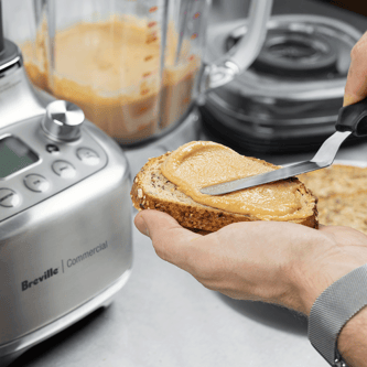 Sauce prepared on the Super Q™ Pro being spread on a toast