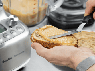 Sauce prepared on the Super Q™ Pro being spread on a toast