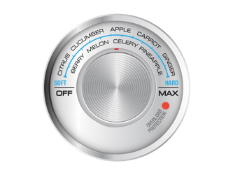 Equipment display showing variable speed settings