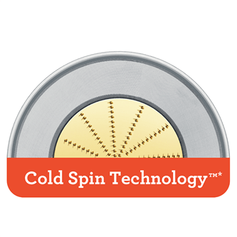 Cold Spin Technology - Less than 1°C temp transfer