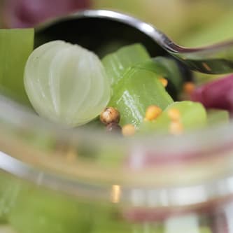 A close-up of fresh vegetables.