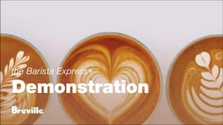 How to make a great tasting latte in under a minute with the Barista Express.
