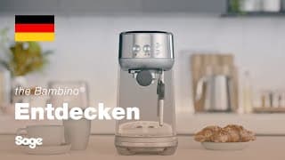 The Bambino® | Eine kleine, stylische & schnelle Espressomaschine | Sage Appliances DE
