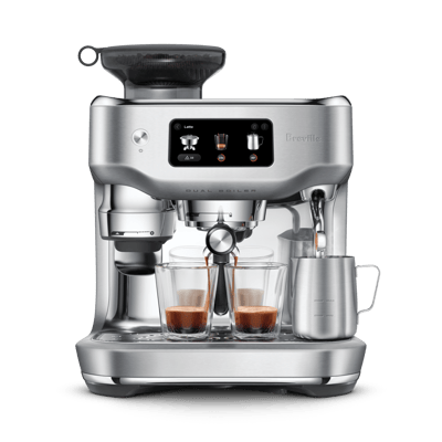 the Oracle® Dual Boiler in Brushed Stainless Steel