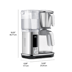 Three quarter angle image of the Luxe Brewer Glass with dimensions