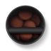 Ariel view of espresso ground pucks in the knock box 20