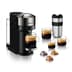 Machine with Black coffee and capsules