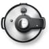 Pressure release valve showing on lid.