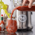 Spicy sauce prepared on the Juice Fountain® XL Pro poured into glass