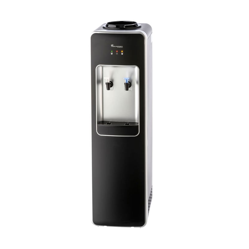 Black With Silver Trim Water Cooler Cold and Room  image